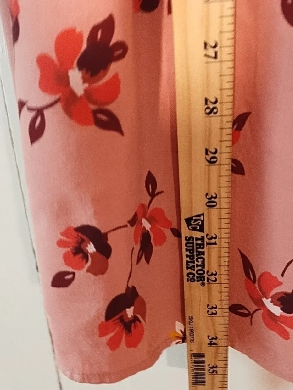 EUC Old Navy Rose Pink Floral V-Neck Midi Dress Girls XL.